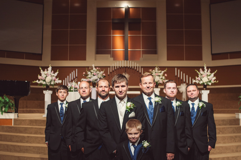 wedding party pictures at blackshear baptist church