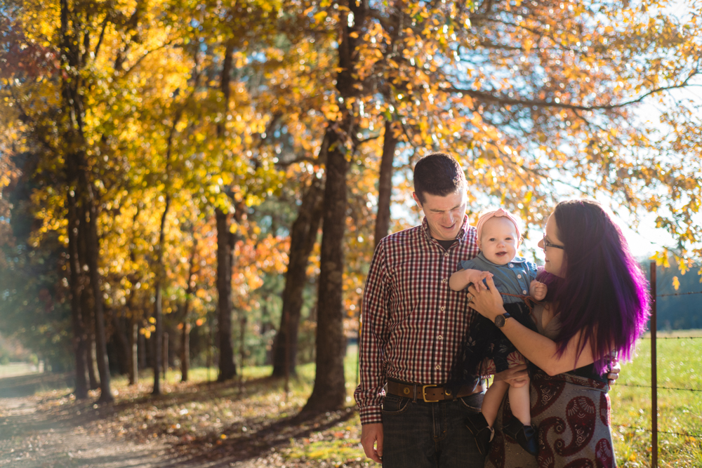 family portraits in the fall with You are Raven