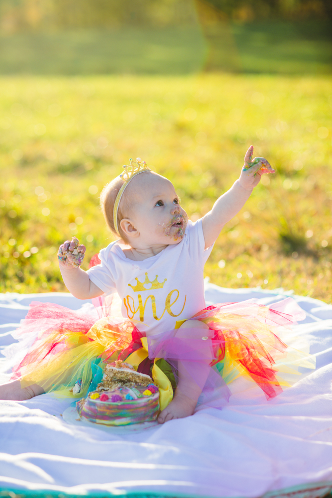 ATL cake smash photographed by You are Raven